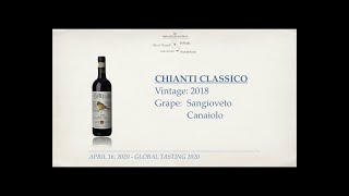 Global Tasting 2020 il Chianti Classico 2018 [upl. by Ynnek317]