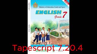 English Grade 7 Tapescript 7204 [upl. by Erde114]