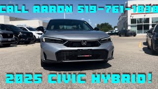 First look at the 2025 Honda Civic Sport Touring Hybrid in Solar Silver [upl. by Uaerraj912]