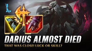 quotUnstoppable God King Darius 2v1 Outplay  League of Legends Top Lane Clutchquot [upl. by Ilehs]