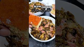 Slow Cooker Collard Greens southerncooking collardgreens slowcookerrecipe [upl. by Pollitt]