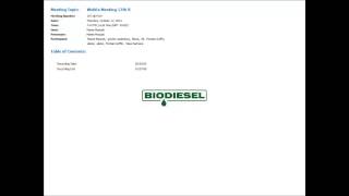 Enzymatic Biodiesel Production Equipment Conference Call [upl. by Ceciley562]