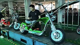 Rooder m1p Sara scooter citycoco chopper Elektro Roller electric motorcycle 72v 4kw 80kmh [upl. by Hardin]