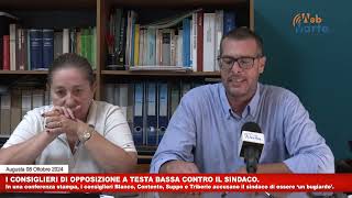 Augusta  I consiglieri di opposizione a testa bassa contro il sindaco [upl. by Joashus865]