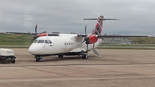 Loganair ATR 42500 Shetland to Edinburgh Airport Full Flight Report [upl. by Misha]