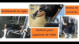 EJERCICIOS de Tonificación en GIMNASIO para PÁDEL [upl. by Hen427]