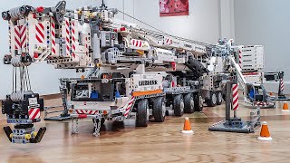 Lego Technic Liebherr LTM 11200 Crane Final Test MOC by Jeroen Ottens [upl. by O'Kelly389]