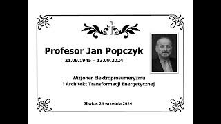 Konwersatorium Inteligentna Energetyka  wspomnienie Profesora Jana Popczyka Gliwice 24092024 [upl. by Kurtzman]