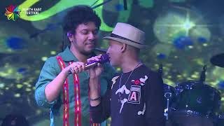 Papon amp Zubeen Sing Together  Shyamkanu Mahanta  North East Festival 2018 [upl. by Nemzaj]