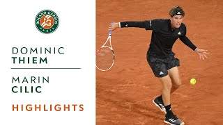 Dominic Thiem vs Marin Cilic  Round 1 Highlights I RolandGarros 2020 [upl. by Renny856]