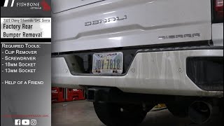 2022 Chevy Silverado amp GMC Sierra 2500 Rear Bumper Removal  HOW TO [upl. by Enidlareg]