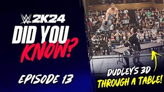 WWE 2K24 Did You Know 3D Through A Table New Locker Code Free VC amp More Episode 13 [upl. by Nwahsan]