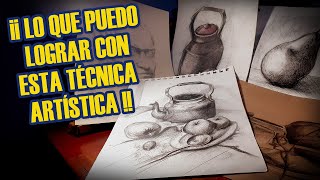 ¡¡ MIRA LO QUE PUEDO LOGRAR CON EL CARBONCILLO VEGETAL Y LÁPICES DE CARBÓN  Estudia arte conmigo [upl. by Fleurette117]