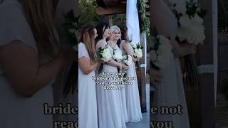 Bridesmaids Hilarious Reaction to Bride Kissing Her Husband [upl. by Leyes473]