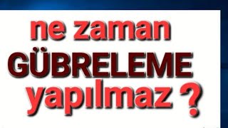 gübreleme neden yapılmaz gübreleme ne zaman yapılır gübreleme nasıl tropikaltopraktv gübreleme [upl. by Raffin888]