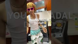 YOUNG RADAL de chef durante un video 😂musica trap music ariellaconnect mexico argentinafeed [upl. by Ydnarb455]