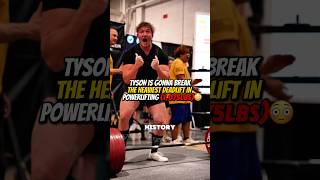 Tyson Will Attempt The Heaviest Deadlift In Powerlifting 488KGS😳 shortsvideo [upl. by Slack83]