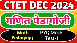 CTET DEC 2024  Mathemarics Pedagogy  गणित अध्यापनशास्त्र Ctet pedagogy  rising teacher [upl. by Seeto]