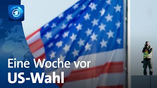 Trump gegen Harris Wahlkampfendspurt in den USA [upl. by Selegna547]