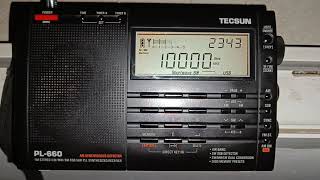 Tecsun PL660 JN53DV by Italcable Time Signal with music from Italy 10000 kHz 2043 UTC 27042024 [upl. by Dor]