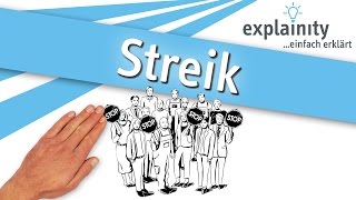 Streik einfach erklärt explainity® Erklärvideo [upl. by Sheedy]