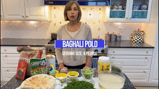 How to Make Baghali Polo Persian Fava Bean and Dill Specialty Rice [upl. by Ellehc]