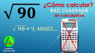 Como calcular raíz cuadrada inexacta sin calculadora – Raíz cuadrada inexacta de 2 cifras ejemplo [upl. by Ellenor]