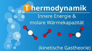 Innere Energie amp molare Wärmekapazität von idealen Gasen Herleitung kinetische Gastheorie [upl. by Magdau]