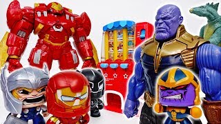 Vending Machine War Between IronMan amp Thanos  ToyMart TV [upl. by Yentihw]