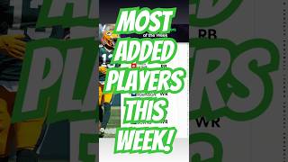 Most Added Players In Fantasy Football Week 5 fantasyfootball waiverwire nflfantasy week5 [upl. by Leonteen398]