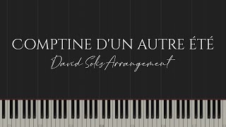 Comptine dun autre été  Yann TiersenDavid Solis Arrangement Piano Tutorial [upl. by Alvira381]