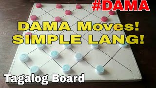 DAMA Grand Master Moves  Easy Winning Tips and Tricks sa Tagalog BoardPart 1Checkers Tv [upl. by Tnirb]