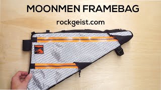 Moonmen Bikes  Dyneema Bikepacking Framebag [upl. by Ahsinej]