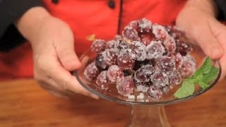 How to Sugar Frost Grapes  California Cooking [upl. by Daphene385]