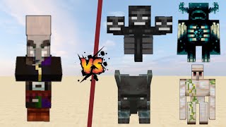 Magispeller vs Minecraft bosses  Magispeller vs Iron Golem Wither Ravager Piglin Brute Warden [upl. by Huda]