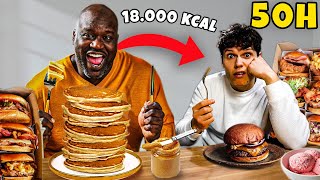 Spędziłem 50H jak SHAQUILLE ONEAL Ponad 18000 kcal [upl. by Adlesirg]