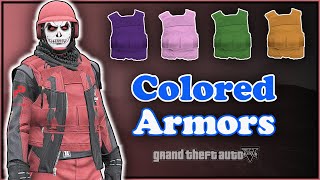 GTA5 I EASY Obtain ALL Colored Body Armors I ALL CONSOLES I Patch 158 [upl. by Grearson]