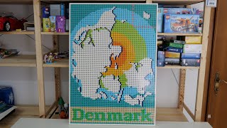 LEGO Art 31203 Dänemark Karte Speed Build [upl. by Ivor]