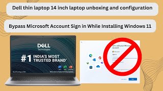 Dell 14 Thin amp Light Laptop unboxing and configuration I without wifi how to configure windows 11 [upl. by Jackson]