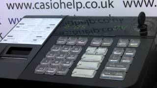 Casio SES10  Casio PCRT280 Cash Register Instructions How To Program Department Name [upl. by Rehpinnej743]