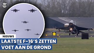 Einde van een tijdperk laatste landing F16’s op Nederlandse bodem [upl. by Weiler776]