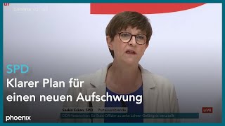 Parteipressekonferenz der SPD mit Saskia Esken  141024 [upl. by Rella]