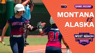 Game Highlights Montana vs Alaska  Little League Softball Northwest Region Tournament [upl. by Llyrpa]