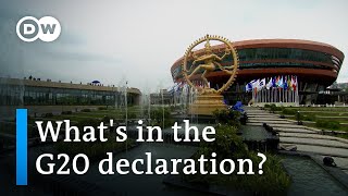 G20 leaders declaration Whats the cost of compromise  DW News [upl. by Tavi]