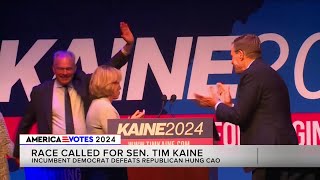 Virginia Election Results Tim Kaine D defeats Hung Cao R [upl. by Lachlan]