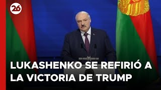 BIELORRUSIA  Lukashenko se refirió a la victoria de Trump [upl. by Ginni488]