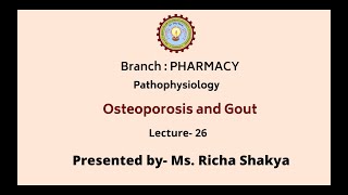 Pathophysiology  Osteoporosis and Gout  AKTU Digital Education [upl. by Pattani]