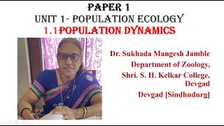 Population Ecology DynamicsPopulation Density Natality Mortality FecundityENGWorld of Zoology [upl. by Aelahc960]