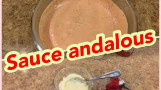 Sauce Andalous صلصة ساهلة و لذيذة ترافق الطاكوس و المشويات و الخضر المبخرة [upl. by Vary362]