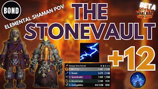 The Stonevault 12  Farseer Elemental Shaman  TWW Beta [upl. by Einwat903]